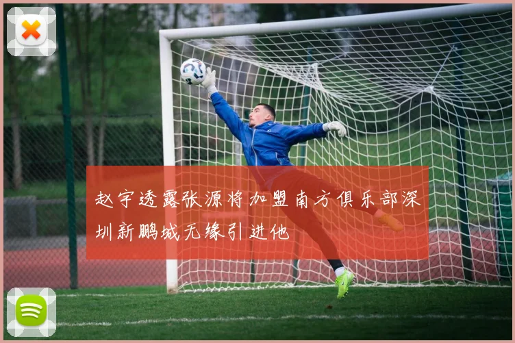 赵宇透露张源将加盟南方俱乐部深圳新鹏城无缘引进他